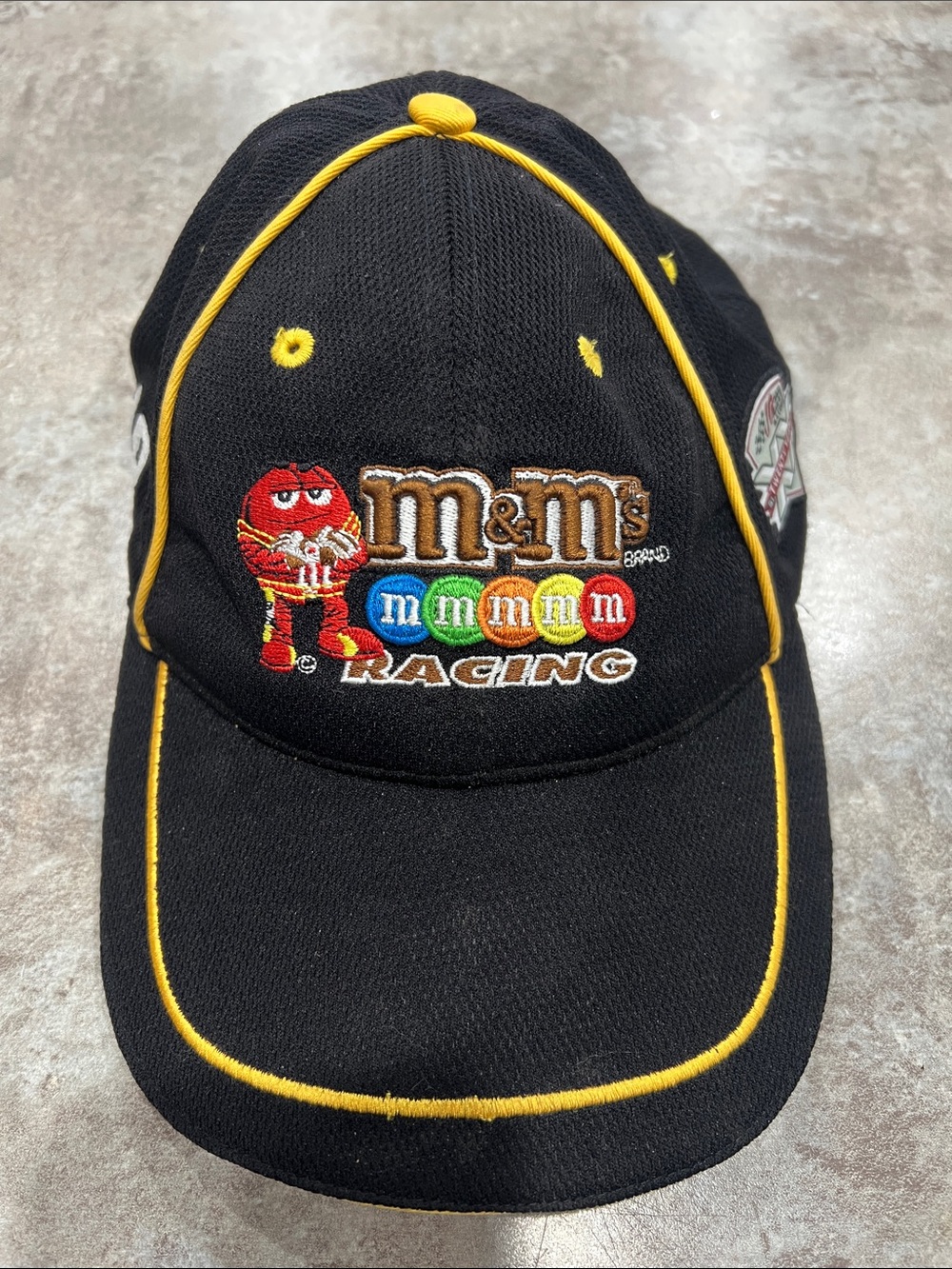 M&M'S Black Racing Cap with Yellow Piping & Multicolor Embroidery #18 Kyle Busch